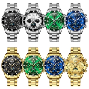 Envío Directo de Reloj Mecánico de Lujo para Hombre, de Acero Inoxidable, 20 mm, Hangzhou, Resistente al Agua 3BAR, Cronógrafo, Fase Lunar, Fecha, Rotación - Product Image 6