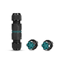 Connecteur de câblage extérieur droit IP68 étanche mâle/femelle démontable, boîtier de jonction durable pour utilisation sous-marine avec bornes à enfoncement
