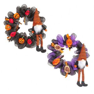 Guirnalda colgante para puerta de Halloween 2026, muñeco fantasma de piernas largas, decoración para fiesta de terror, accesorios de decoración, 40/50 cm, plástico y tela - Product Image 5