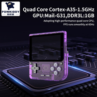 Console de jeu portable Linux POWKIDDY V10, écran IPS 3,5 pouces, lecteur de jeux rétro RK3326, 64 Go, 128 Go, console de jeu portable