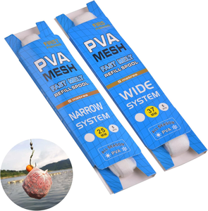 2PCS <span class=keywords><strong>PVA</strong></span> Carp Fishing Net Bait Net Supplémentaire Stocking Bait Bag Soluble Fishing Equipment Convient pour Carp Taille: 25mm + 37mm - Product Image 1