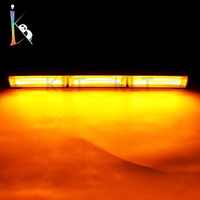 Barre lumineuse stroboscopique, 14 "-50", 162w, 54 Led, ambre, quatre côtés, barre lumineuse d'avertissement de véhicule