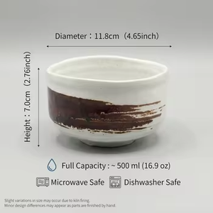 Tazón de Matcha Grande de Lujo, Hecho a Mano con Cerámica Mino, para la Ceremonia del Té Japonés - Product Image 2