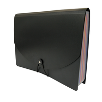Carpeta de Archivos Expandible de 24 Bolsillos con Cubierta - Organizador de Archivos Expandible de Plástico Grande Tipo Arcoíris, Carpeta Acordeón Autoportante