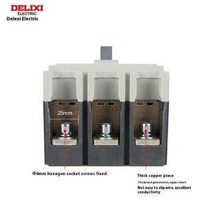 <span class=keywords><strong>Delishi</strong></span> 200A125A160A225A3P Interrupteur ouvert 25KA Capacité de coupure Disjoncteur à boîtier moulé CDM1-225L3300 électrique - Product Image 4