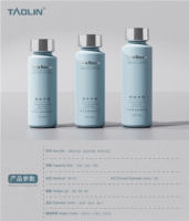 Pot de crème de luxe, flacon de nettoyant, emballage cosmétique en plastique avec bouchon à vis pour sérum de soin de la peau, crème pour le visage, nettoyant facial, masque facial