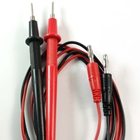 Cables de prueba para multímetro, sondas universales de 10 A con conector tipo banana y puntas de aguja afiladas para multímetro digital, pruebas eléctricas