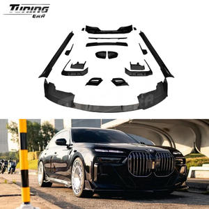 Kit de Carrocería de Fibra de Carbono Estilo M para BMW Serie 7 G70, Alerón Delantero, Difusor Trasero, Faldones Laterales, Cubiertas de Espejos y Molduras - Product Image 1