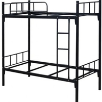 Gran oferta, litera negra de metal de acero y hierro para 2 personas con escaleras para uso escolar para niños o adultos
