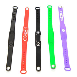 Водонепроницаемый Эластичный Силиконовый Браслет 125 кГц силиконовый браслет на запястье резиновый 13,56 мГц Rfid браслет - Product Image 2