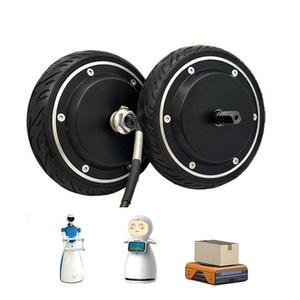 ZLTECH baja velocidad 6,5 pulgadas 24V 4A 400RPM 100kg codificador de carga silla de ruedas sin engranajes eléctrico sin escobillas Drive Hub Servo <span class=keywords><strong>Motor</strong></span> para Robot - Product Image 6