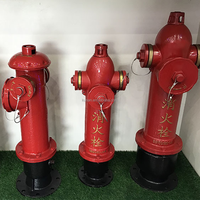 Hydrant extérieur à sec DN100 DN150 avec corps lisse et vanne de raccordement pour équipement de lutte contre l'incendie