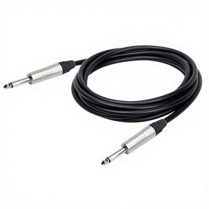 Cable de Instrumento GTC017 de 24 AWG, Recto, de 6.35 mm, Cable de Guitarra de 1/4 de Pulgada para Guitarra Eléctrica, Teclado y Pedalera - Product Image 1