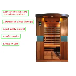 3-4persons home portable infrared full spectrum sale saunas portable wooden sauna room spa capsule infrared heater sauna