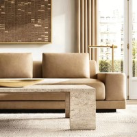 Meubles de salon de luxe modernes pour hôtel, mobilier d'intérieur, canapé-lit confortable, ensemble de meubles pour hall d'hôtel, canapé de villa
