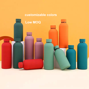 Customizable New Unique Cute Bulk Reusable Stainless Steel Metal Tumbler Cup 500ml Sports Water Bottle for Gym With Custom Logo