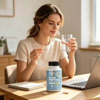 Complément Alimentaire pour la Mémoire Cérébrale en Capsules – Soutien Énergétique et Concentration – 180 Comprimés – Complément Alimentaire