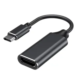 Cabo usb 3.1 USB-C macho para fêmea, usb tipo c para hdm-adaptador compatível