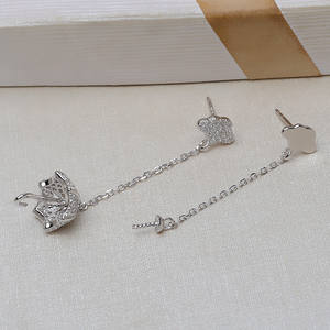 Handmade S925 Silver T-Shaped <b>Earrings</b> DIY Accessory One Pair of Detachable Pearl <b>Holder</b> 3129 for Jewelry Making - Product Image 3