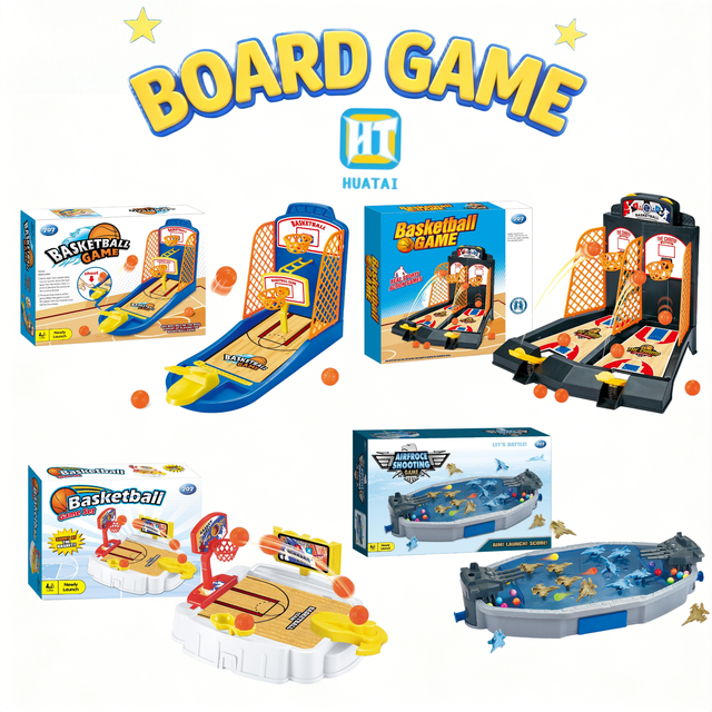 Hot Selling Plastic Mini Tabletop Basketball Shooting Game Educational Parent-child Interactive Toys Two-player Battle Board