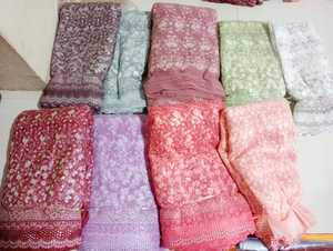 Standard Quality Embroidery Rainbow Sequence <strong>Net</strong> <strong>Fabric</strong> Dress From Indian Exporter and Supplier at <strong>Bulk</strong> Price - Product Image 6