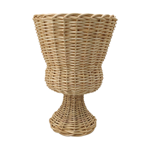 Vase Créatif Tissé à la Main Personnalisé Décoration de <span class=keywords><strong>Table</strong></span> Ronde Hôtel Maison <span class=keywords><strong>Panier</strong></span> à Fleurs en Saule Tissé - Product Image 4