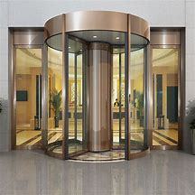 Entrée d'hôtel de luxe 2 Wing Porte tournante en verre coulissante automatique électrique - Product Image 6