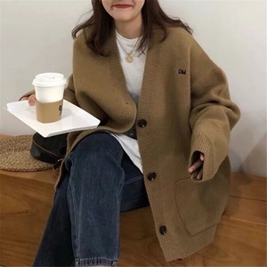 كارديجان نسائي أنيق بلون موحد مع جيوب، سترات عصرية غير رسمية للنساء، ملابس خارجية محبوكة، ملابس مريحة وعصرية - Product Image 2