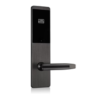 Serrure de porte électronique intelligente pour hôtel en alliage de zinc antivol avec carte RFID 13,56 MHz et logiciel de gestion gratuit