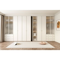 Buffet Modulaire Pliable et Ajustable en Bois Blanc Brillant, Style Minimaliste Moderne, Écologique, 5+ Rangement, Montage Facile, pour Salon