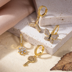 Piercing unisexe en acier inoxydable avec zircon, motif ailes, pour <span class=keywords><strong>nez</strong></span>, hélix, cartilage, lobe <span class=keywords><strong>d</strong></span>'oreille, petit et mignon, 16G - Product Image 3