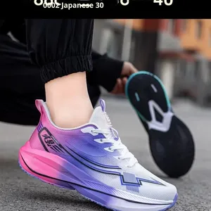 Zapatillas Deportivas con Parte Superior de Malla y Suela de Plástico, Transpirables, de Color Sólido, Ultraligeras, para Primavera/Verano, para Hombre y Mujer - Product Image 2