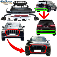 Kit de conversion Plug-and-play pour Audi Q7, mise à niveau vers SQ7, calandre, ailerons, silencieux arrière, pare-chocs, phares, garde-boue, capot.