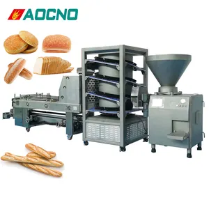 automatic burger bun bread rusk making machine factory production line