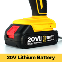 Perceuse-visseuse à percussion YaJin haute puissance 70N, réglage à deux vitesses, sans fil, alimentée par batterie, compatible avec les batteries Makita
