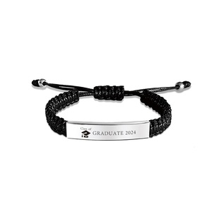 Ywganggu Aanpasbare Mode Sieraden Armbanden Graveren Armband Hand Geweven Roestvrijstalen Ketting Armband - Product Image 2