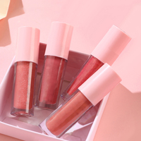 Gloss à lèvres miniature rose brillant hydratant pour test de couleur, rouge à lèvres lumineux longue durée, brillant scintillant, kit de gloss à lèvres nude