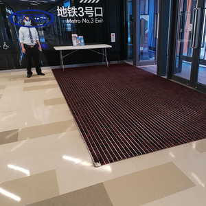 20mm Chiều cao trong nhà lối vào sàn thảm hệ thống thảm đỏ với lồng vào nhau nhôm có thể giặt nylon loại bỏ bụi cửa mat - Product Image 6