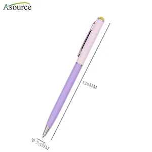 Fashion Ball Pen Met Crystal,Pastel Kleur Metalen Pen