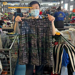 KINGAAA批发女装二手衣服棉麻Palazzo裤带松紧腰宽腿裤分装裙UKAY款式 - Product Image 2