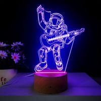 Décoration murale Anime, décoration de chambre Anime, lampe de nuit alimentée par USB, design d'animaux mignons de dessin animé, commande tactile