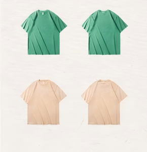 Men's Solid Color Cotton T-Shirt Short Sleeve O-Neck Regular t shirt Fit Casual Jersey Knitted <b>Plain</b> Dyed Breathable Top <b>tshirt</b> - Product Image 1