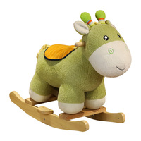 Jouet à bascule en peluche pour enfants Licorne âne cerf cheval à monter à bascule Chaise à bascule deux-en-un 2-6 ans Cadeau d'anniversaire