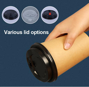 Vasos de Papel Kraft de Pared Simple de 8oz, Reciclables, para Bebidas Calientes, para Llevar, Ecológicos, Desechables, para Café - Product Image 4