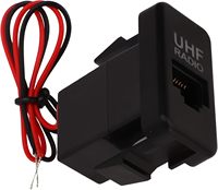 Prise de connecteur RJ45 traversant le panneau d'interrupteur de tableau de bord à plaque UHF DC12V-24V avec LED bleue