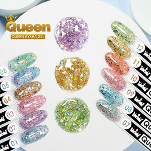 ดรีม เนล เจล 12 สี ควีน ไอชา เจล |   โปร่งใสเย็นชาและชวนฝัน ประกายมุกละเอียดแบบไล่เฉดสี เหมาะสำหรับมือใหม่และร้านเสริมสวย - Product Image 5