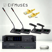 Microphone de conférence filaire, systèmes de communication pour salles de conférence, systèmes de présentation filaires, câble RJ45 ou 8 broches