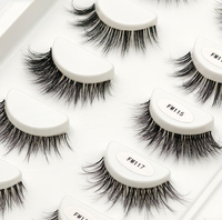Fournisseur de cils Vente en gros de nouveaux cils synthétiques vaporeux Cils à bande transparente de haute qualité Cils végétaliens à bande invisible