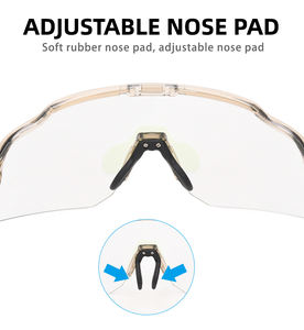 ホットセール最新フォトクロミッククリケットボールスポーツサングラスカスタム屋外UV保護ランニングランニングサングラス - Product Image 4