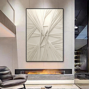 <span class=keywords><strong>Peinture</strong></span> à l'huile abstraite 3D en relief, purement peinte à la main, sur toile, pour salon/salle à manger, fond de canapé, luxe haut de gamme RH - Product Image 2